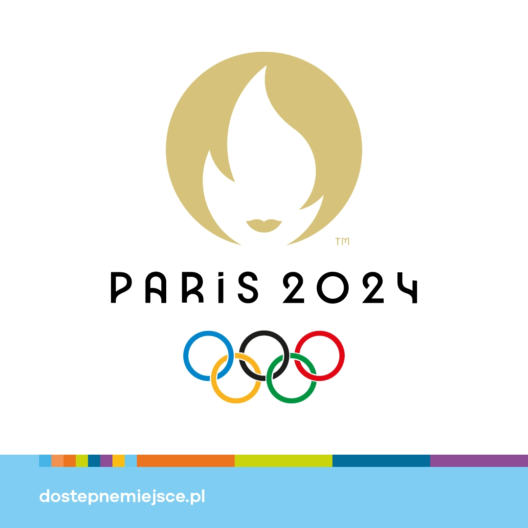 Grafika z logo Paraolimpiady Paryż 2024